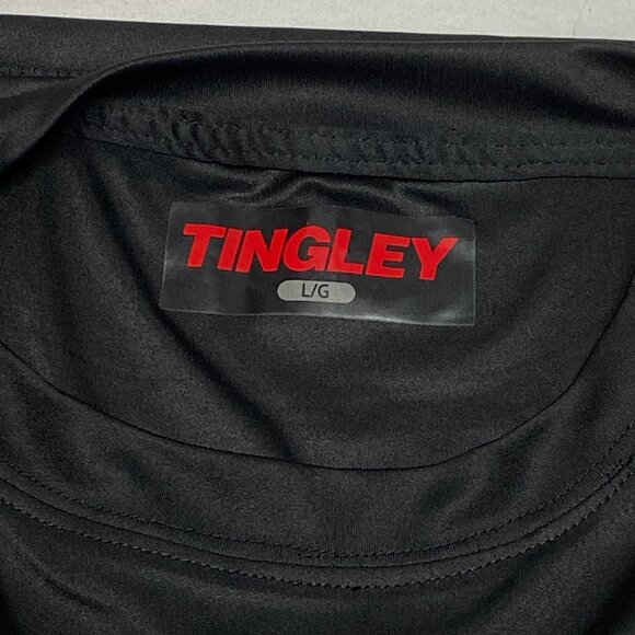 Tingley Job Sight Reflective Safety Tee Shirt XL Black Yellow Hi-Vis Workwear - Picture 12 of 14